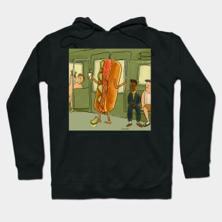 Hotdog Casually Commuting to Work Hoodie